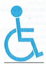 Handicapped symbol signifying that Zuni Senior
                  Center is Handicapped Accessible
